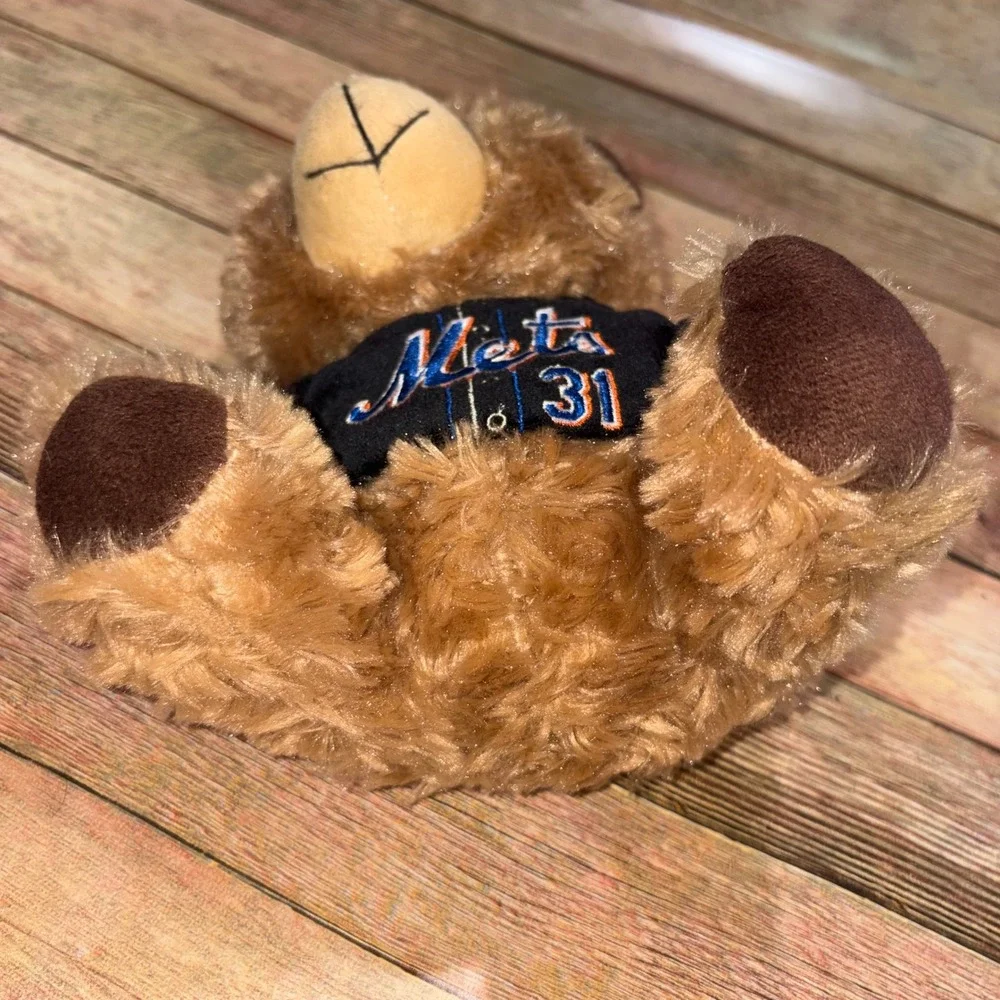 Mike Piazza HOF 2016 Plush Bear NY Mets 8in Brown Forever Collectibles